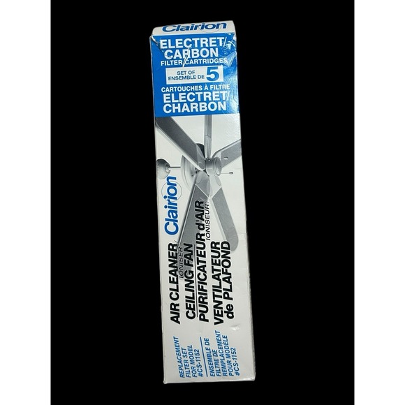 Clairion Air Cleaner Filter Replacement Cartridge Set Of 5 Model CS-1152